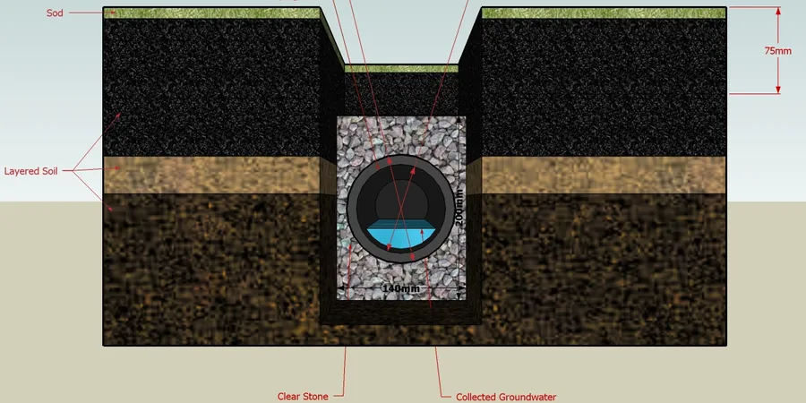 Image illustrative de Drainage routier géotechnique à Lyon